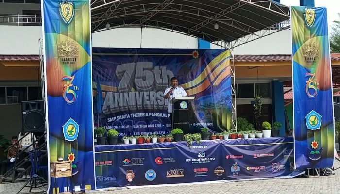 HUT ke-75 SMP Santa Theresia, Wali Kota Pangkalpinang Dorong Peningkatan Mutu dan Daya Saing Sekolah