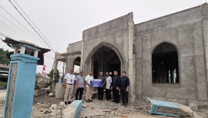 Dukung Kegiatan Sosial dan Keagamaan, PT TIMAH Bantu Pembangunan Masjid Al Ikhlas di Belitung