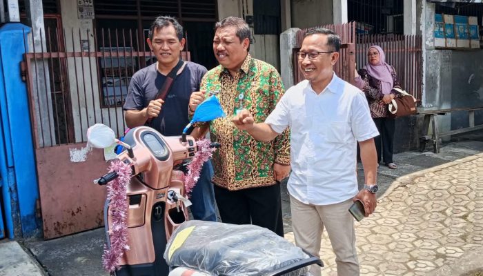 Ridwan Amir Bawa Pulang Sepeda Motor dari Gebyar Pajak Pemkot Pangkalpinang