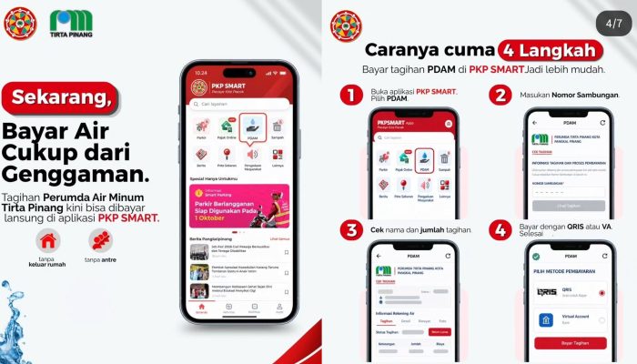 Bayar Tagihan PDAM Tirta Pinang Kini Bisa Online Lewat PKP SMART, Tak Perlu Antre di Loket