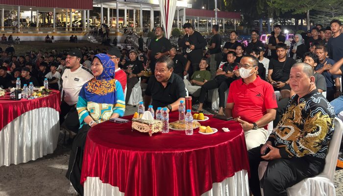 Nobar Timnas di Pangkalpinang Bergemuruh, Wali Kota Saparudin Ajak Anak Muda Jadikan Kemenangan sebagai Inspirasi