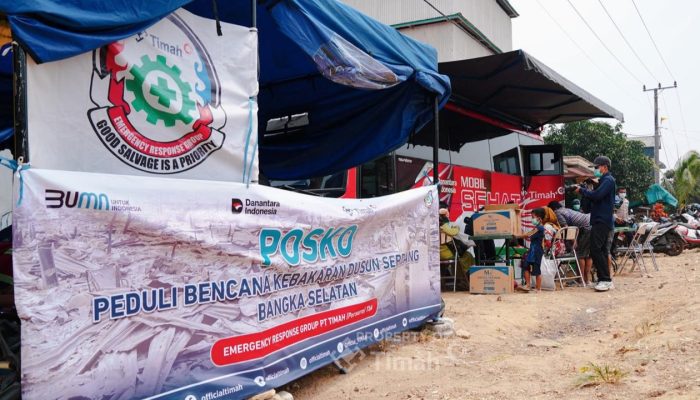 Dukung Pemulihan Pascakebakaran di Dusun Serdang, PT TIMAH Salurkan Bantuan Kesehatan dan Perlengkapan Sekolah