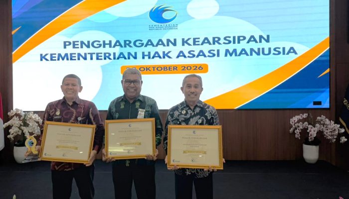 Kanwil KemenHAM Babel Raih Peringkat Ketiga Nasional Pengelolaan Arsip Dinamis 2026