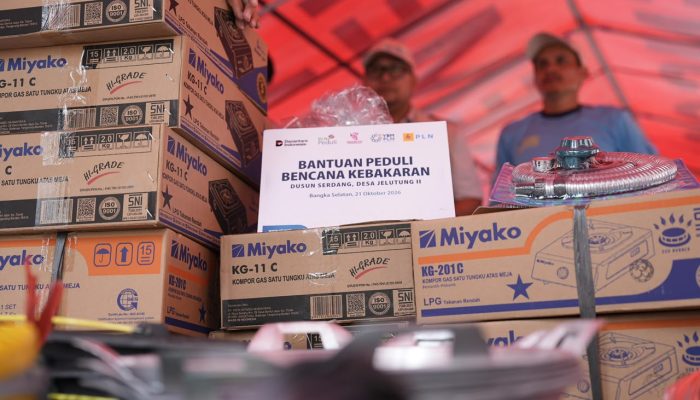 Saat Warga Serdang Berjuang Bangkit, PLN Babel Salurkan Bantuan